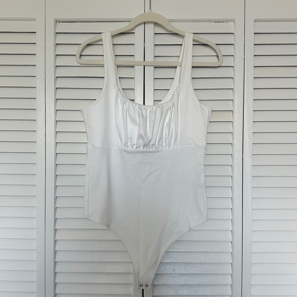 A&F Ruched Front Tank Top Bodysuit